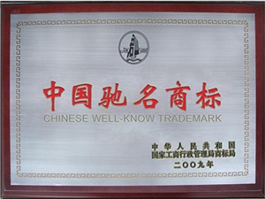 2009年中國(guó)馳名商標(biāo)